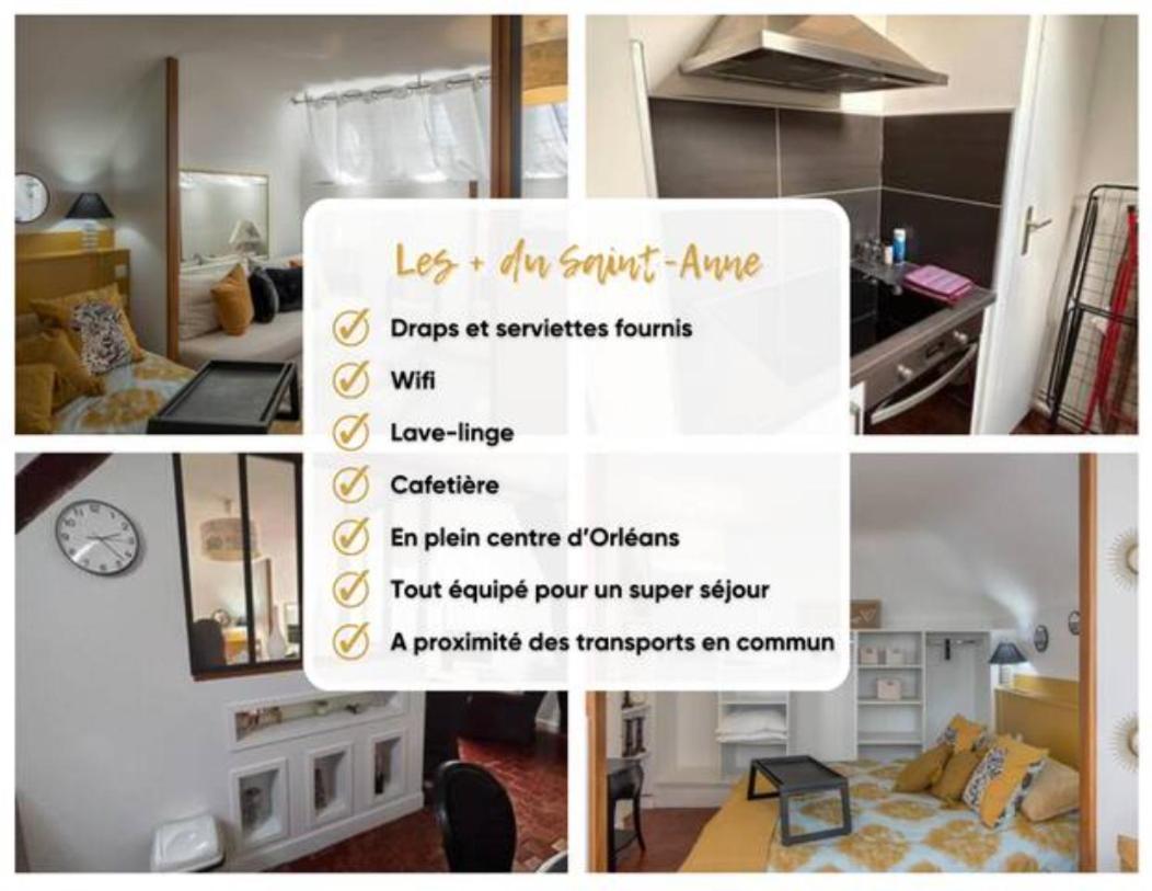 Le Sainte Anne *Studio* Apartment Orléans Exterior foto
